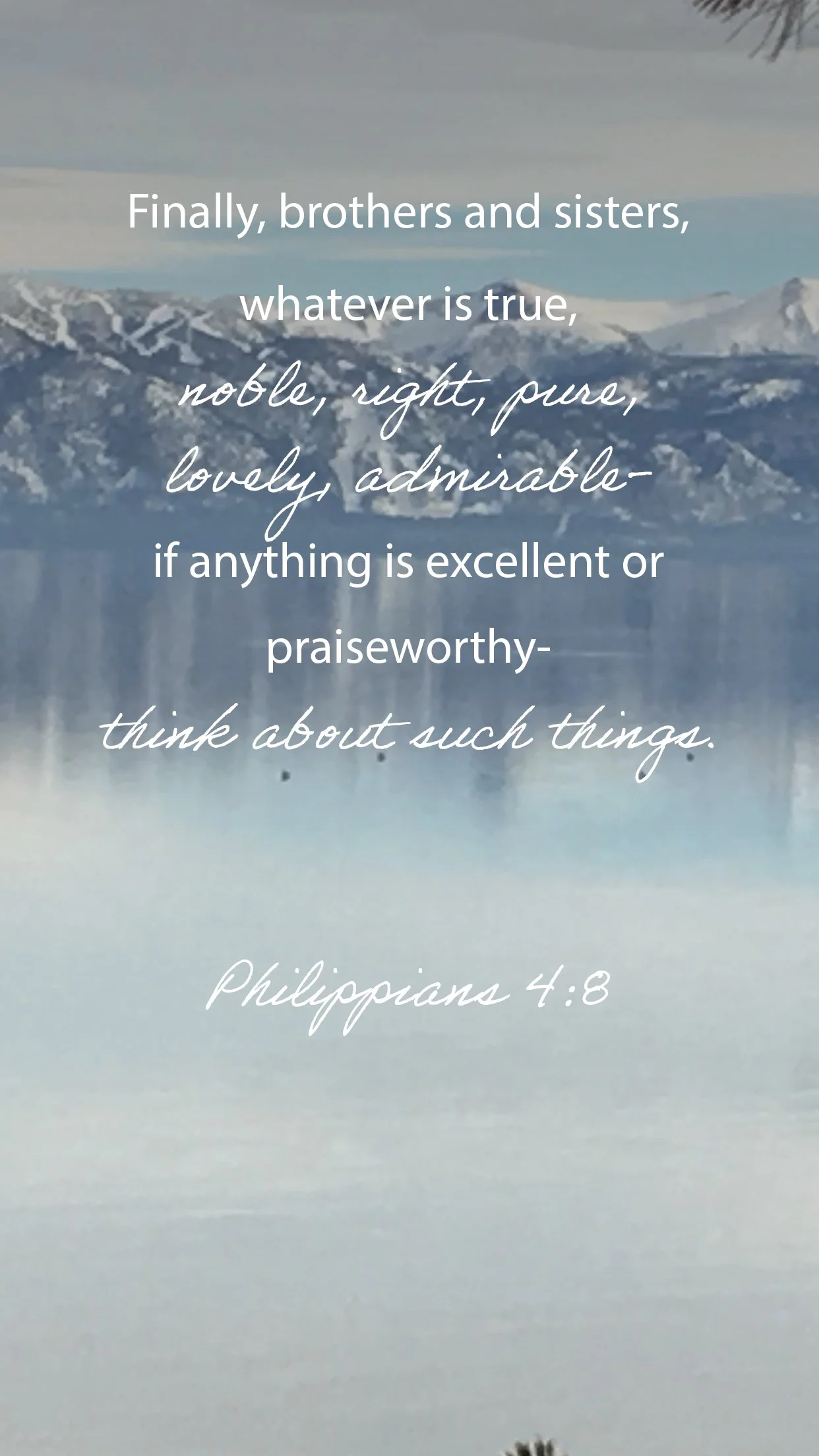 Whatever is Pure......Think on These Things