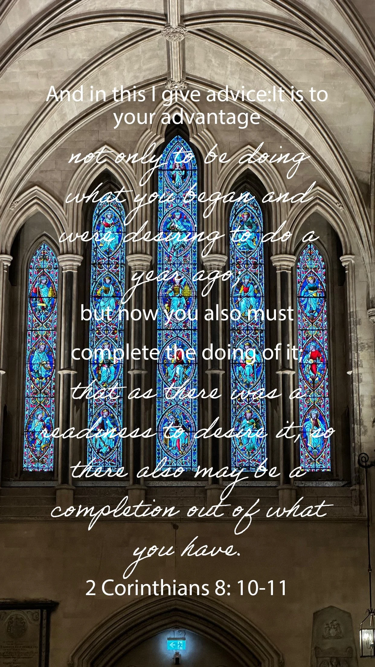 He Gives You Plans, Complete Them