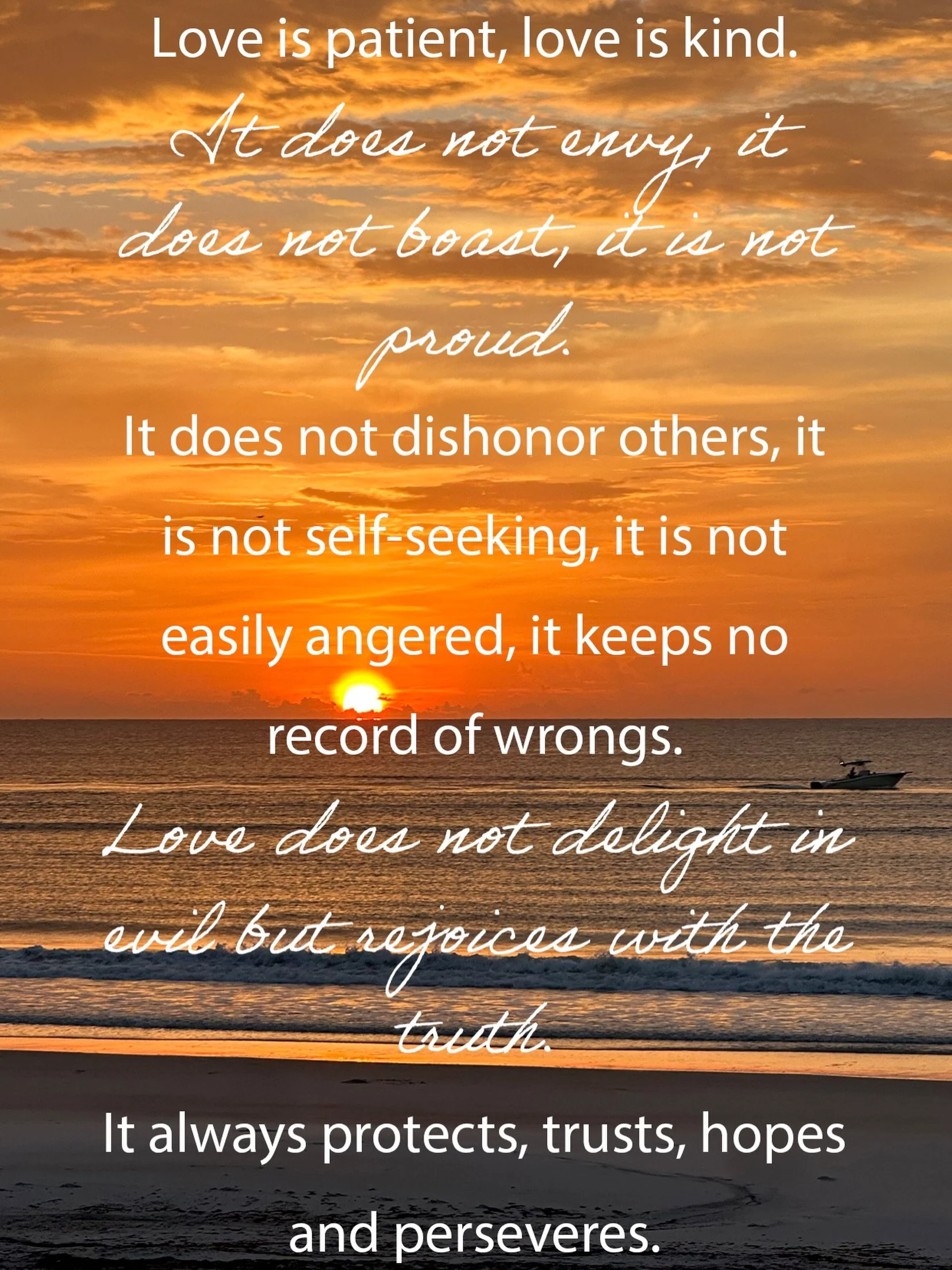 Every day it happens&hellip;sunrise. A time of beginning, greet each day with hope and grace that only Jesus brings. This Word for Wednesday deserved its own post and not a story. Simmer on 1 Corinthians 13:4-7 today and each day going forth. ✝️ #sun