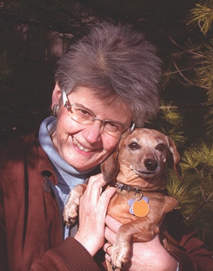 Jan with long-time studio mate Libby.