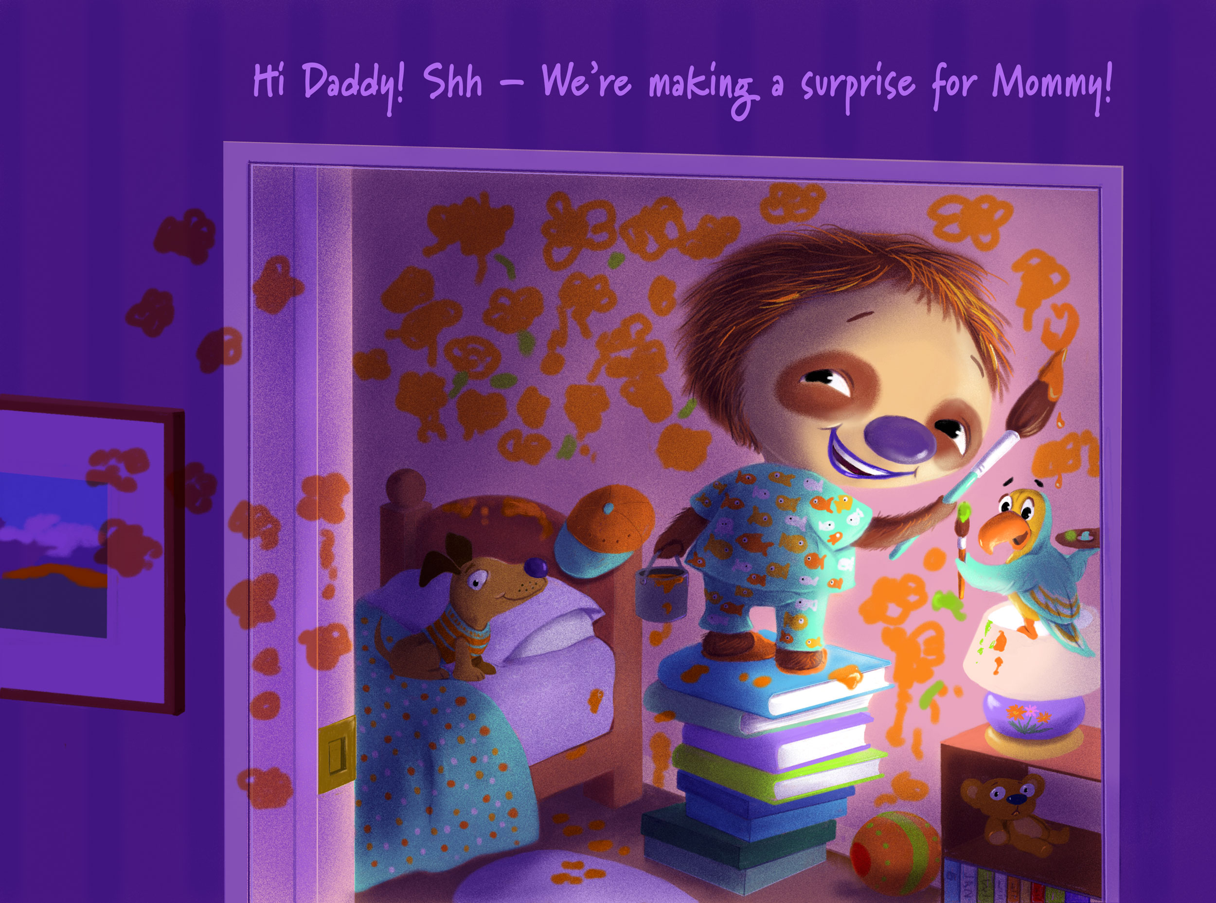 Jasper the Sloth Paints his Room
