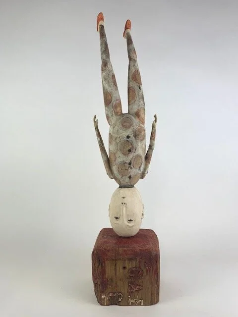 Problem Child. Pedestal piece, upside down figure with large head. 900.00.jpg
