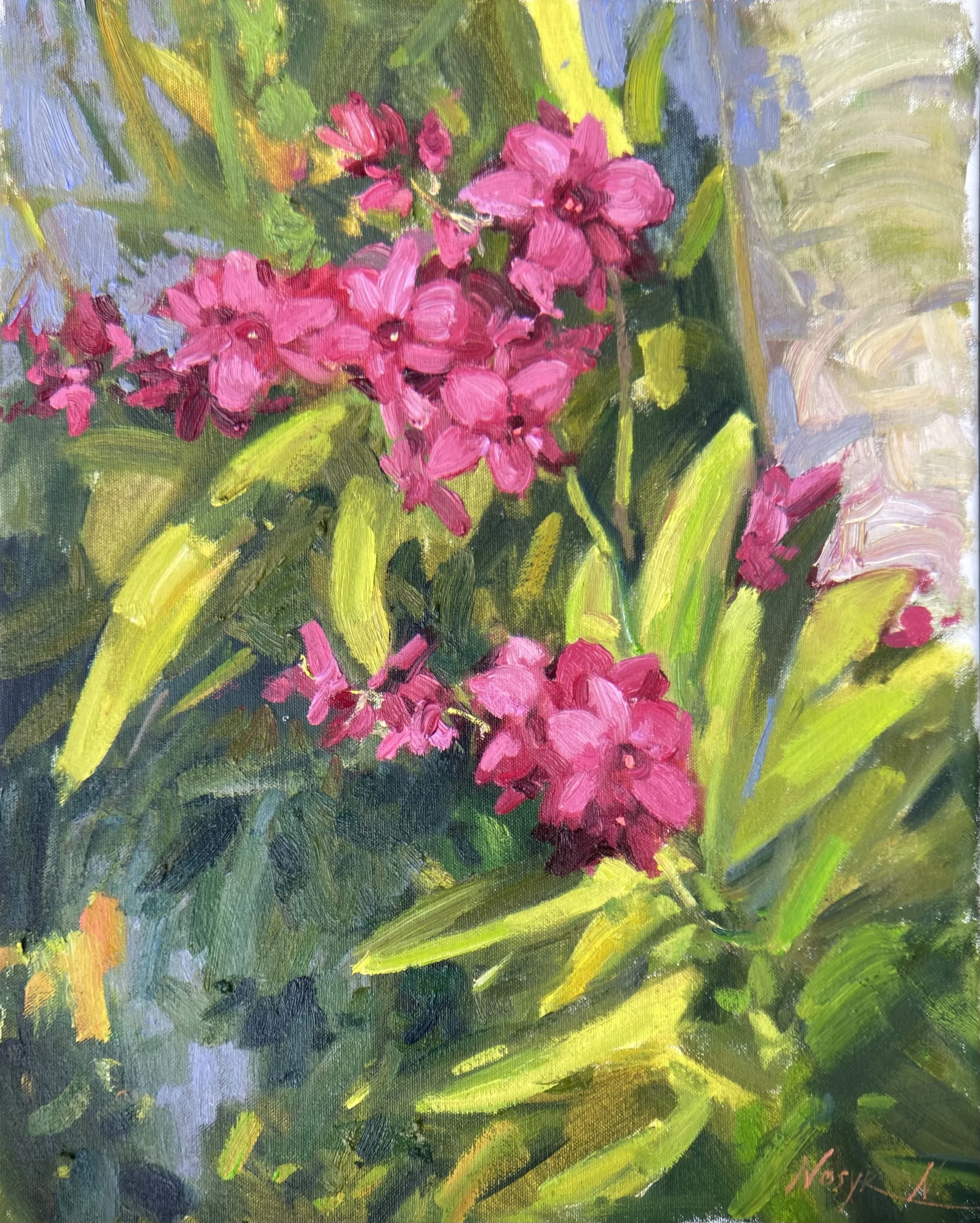 Pink_Orchid_on_a_palm_20x16in_oil_on_canvas_2023  (1).jpg