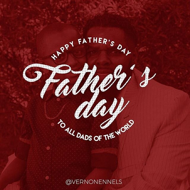 HAPPY FATHER&rsquo;S DAY to all the fathers, mentors, step fathers and the men that take the place of father figure. Today you&rsquo;re acknowledged and celebrated! ✊🏾🖤 www.VernonEnnels.com / @VernonEnnels