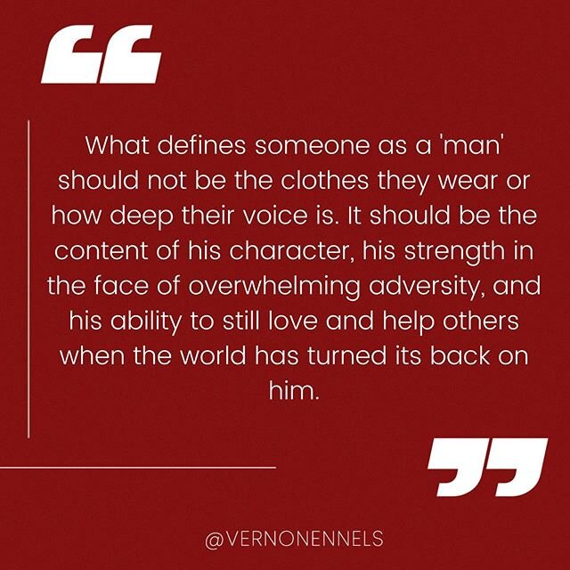 What defines you? Let this soak in... www.VernonEnnels.com / @vernonennels