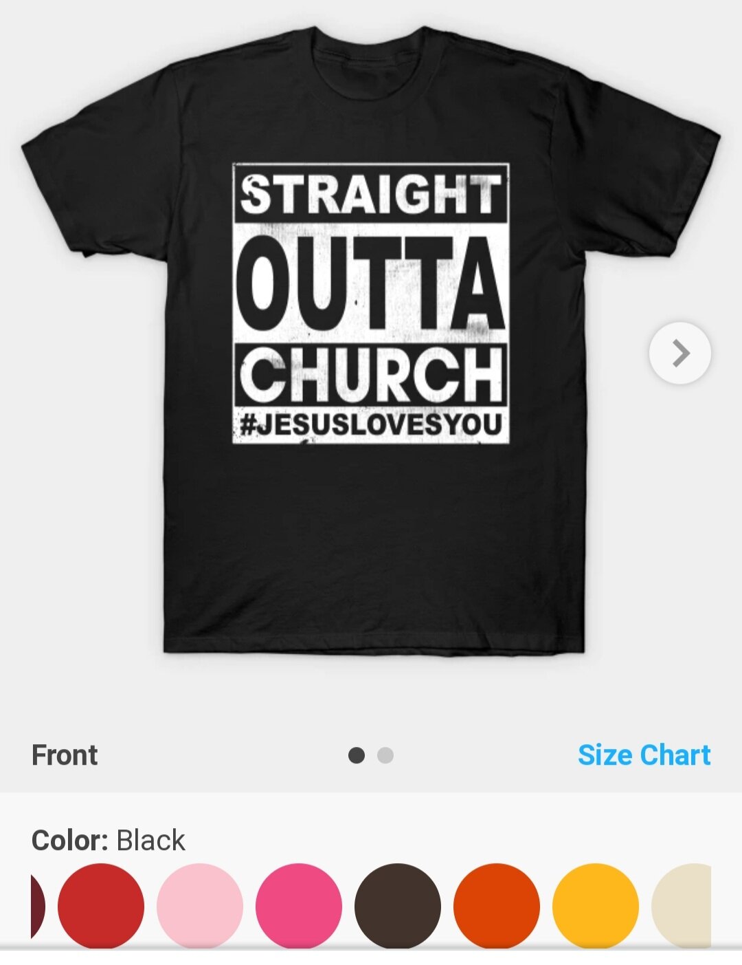 Straight Outta Church Tee