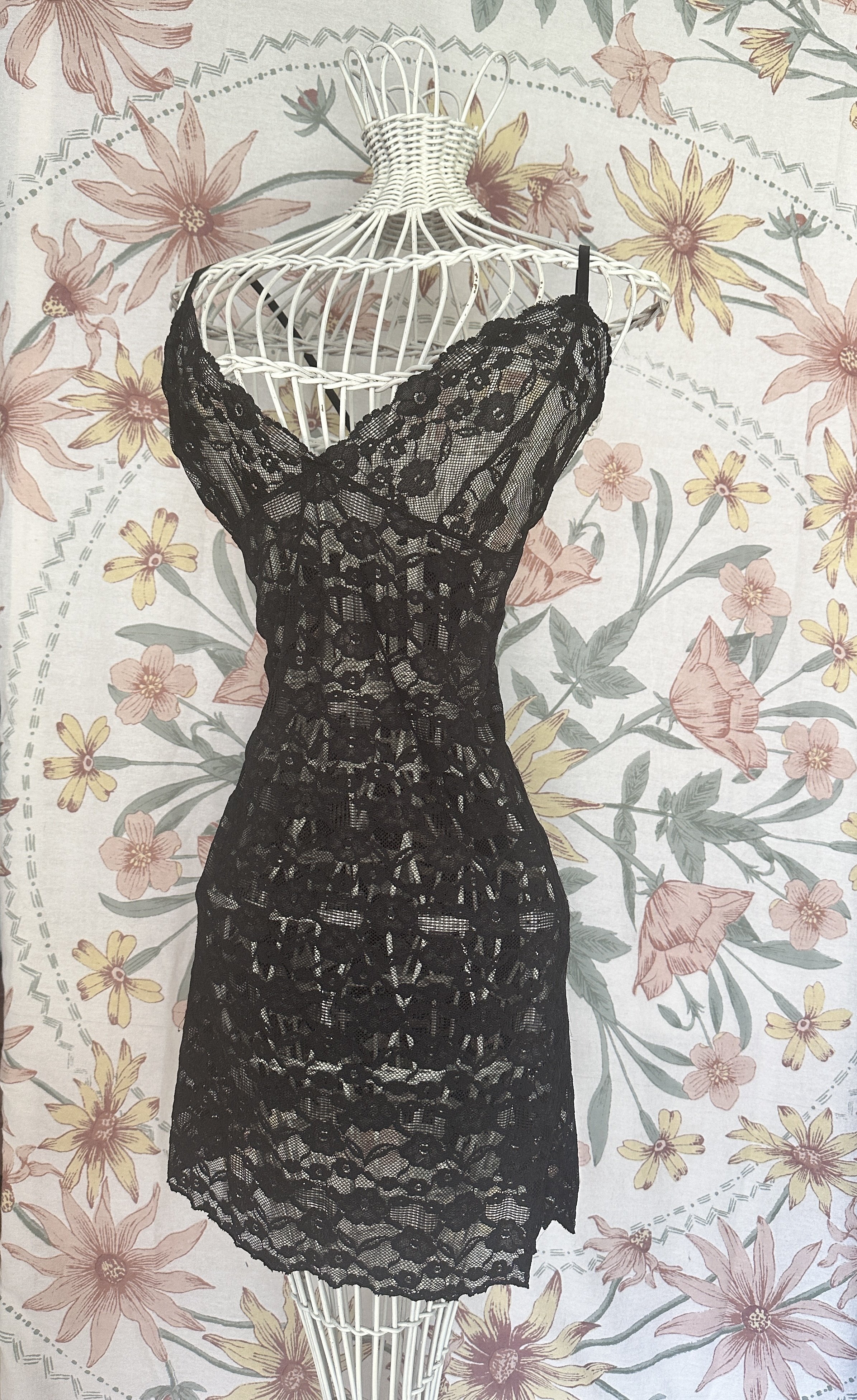 lace slip dress