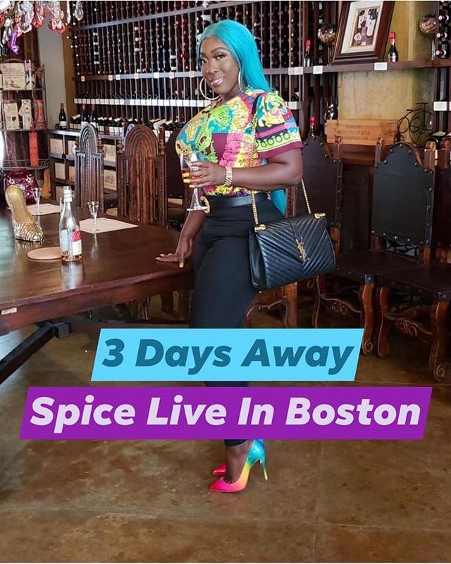 DID YOU GET YOUR TICKETS YET TO SEE SPICE LIVE IN BOSTON THIS FRIDAY!! Friday June 7 at William E. Reed

Tickets onsale now at:
www.LionProductionGroup.com

In Store tickets:

Irie Restaurant
Taurus Record 
Imprint Boston 620 Blue Hill ave