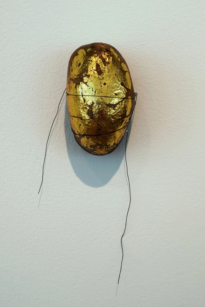 Gold Leaf Rain Rock