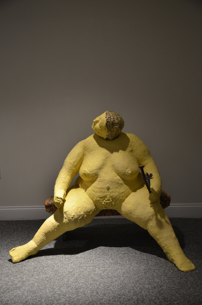  Completed lifesize plaster cast work in progress 40_H x 48_W 