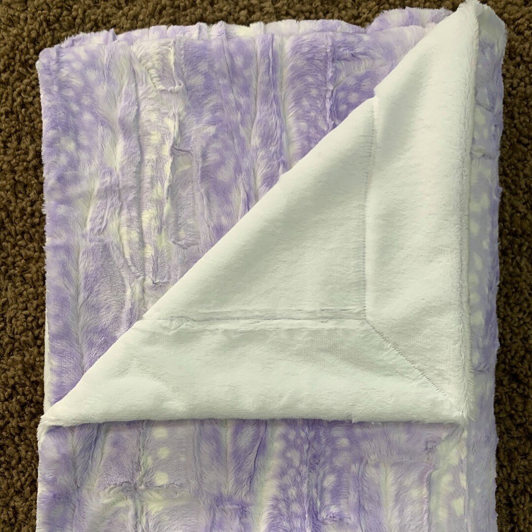 New Releases! Every Thursday there will be new Lara's Designs available!! Remember these are READY TO SHIP! Check out this gorgeous new Lavender Fawn blanket!!! Thank goodness this one isn't baby sized! Just in case your babe needs some of that fawn 