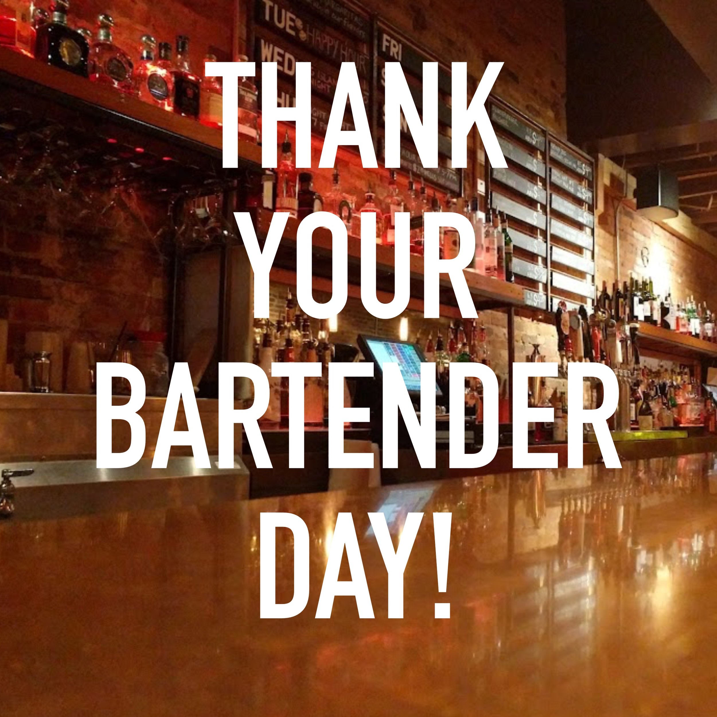 National Bartenders Day