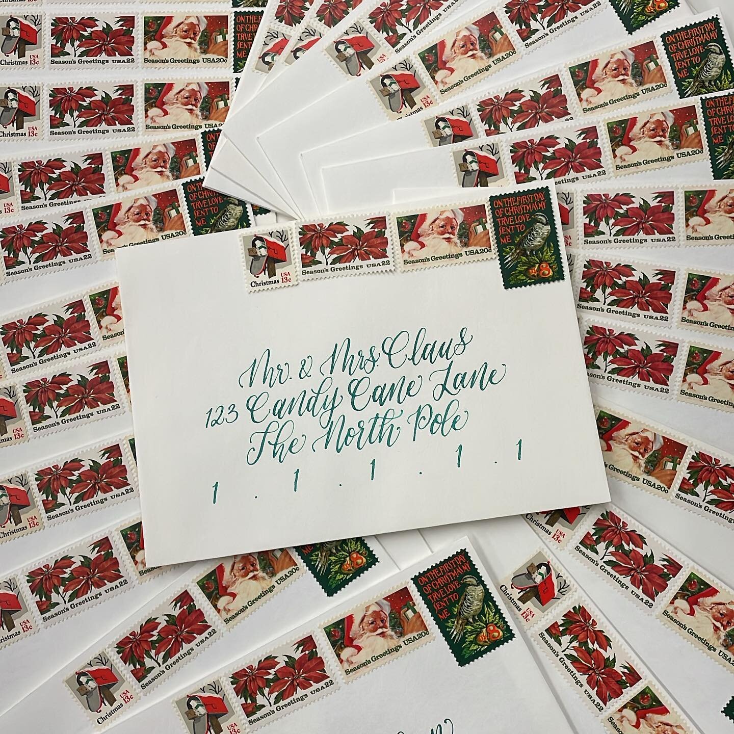 The postage though 💌🎄✨ Thank you @littlepostagehouse for these gorgeous stamps! I had so much fun making our Christmas cards this year! ❤️