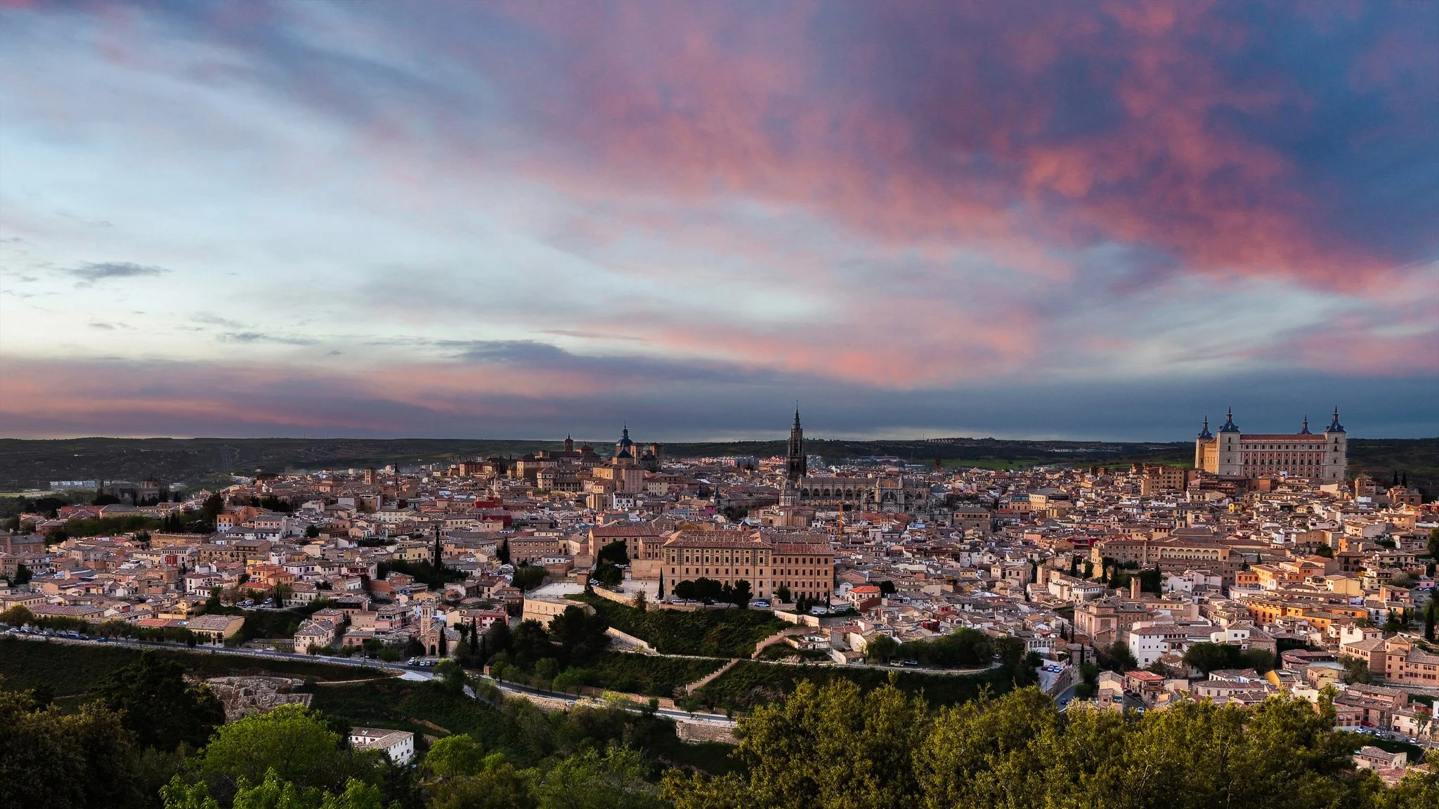 Panorámica de Toledo al atardecer desde DUX TOLEDO