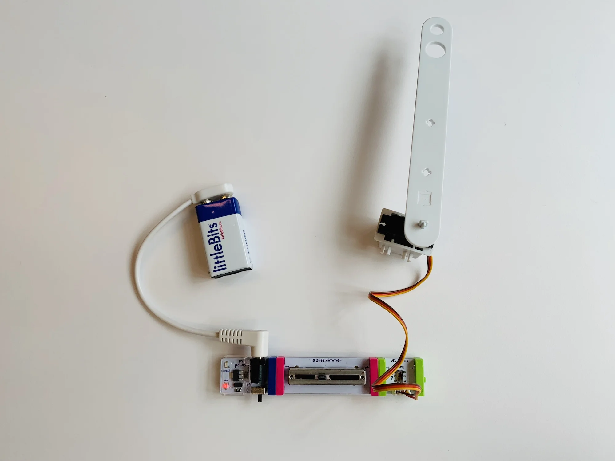 Attach mechanical are to Servo Bit