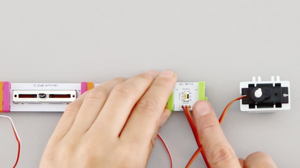 Step 2: Set the servo bit to TURN mode for this invention.