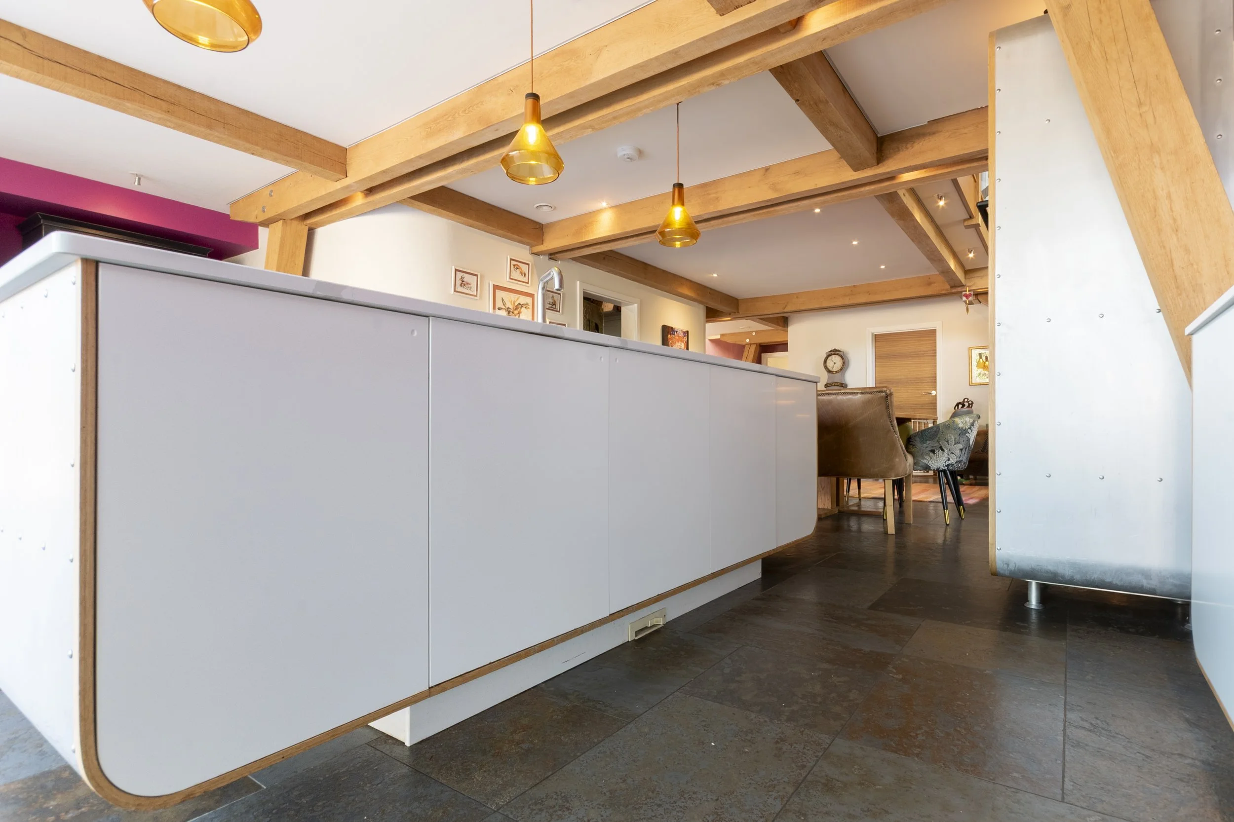 Interior property photography of a bespoke modern kitchen installation