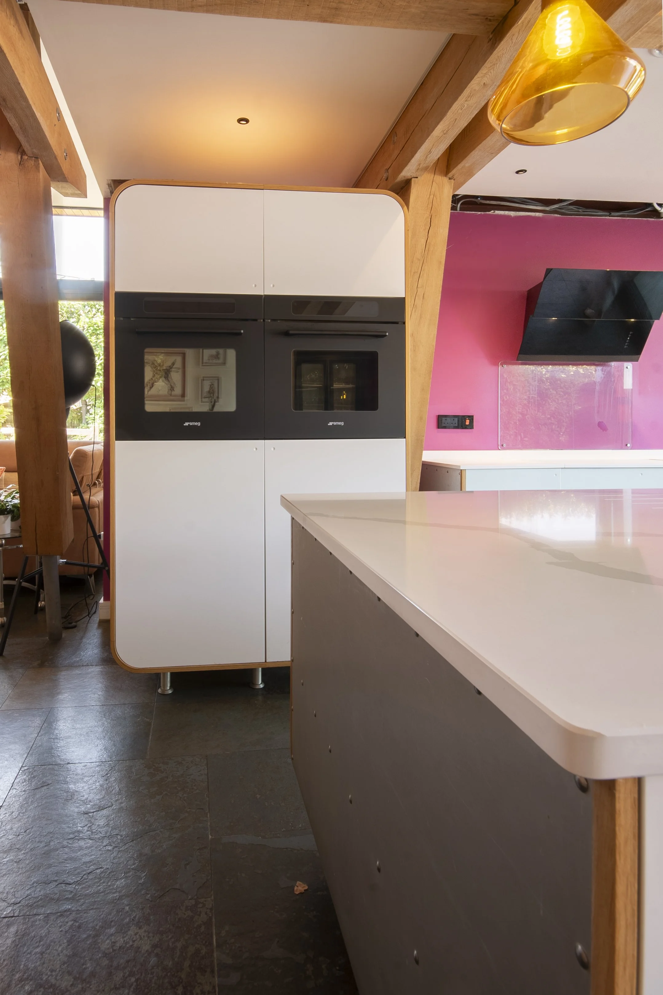 Interior property photography of a bespoke modern kitchen installation