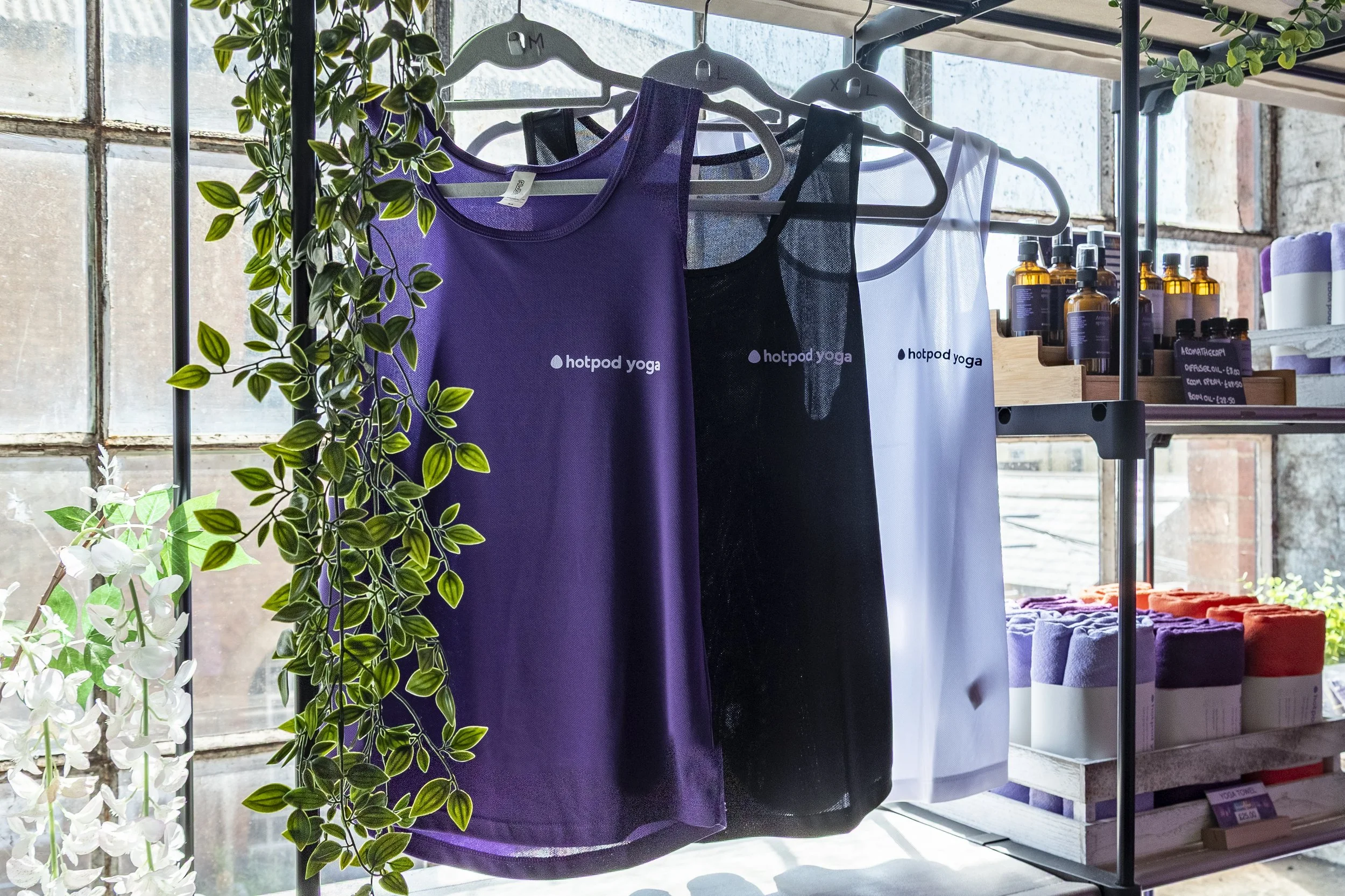 Interior commercial property photography of the Hot Pod Yoga studio in Daventry