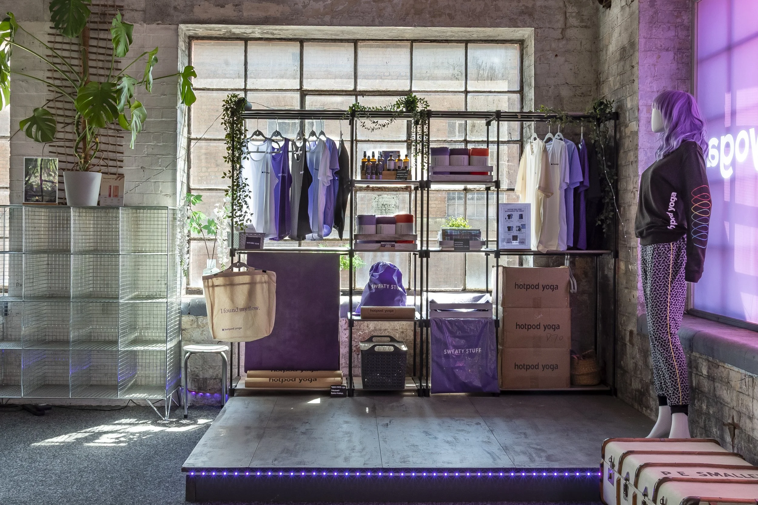 Interior commercial property photography of the Hot Pod Yoga studio in Daventry