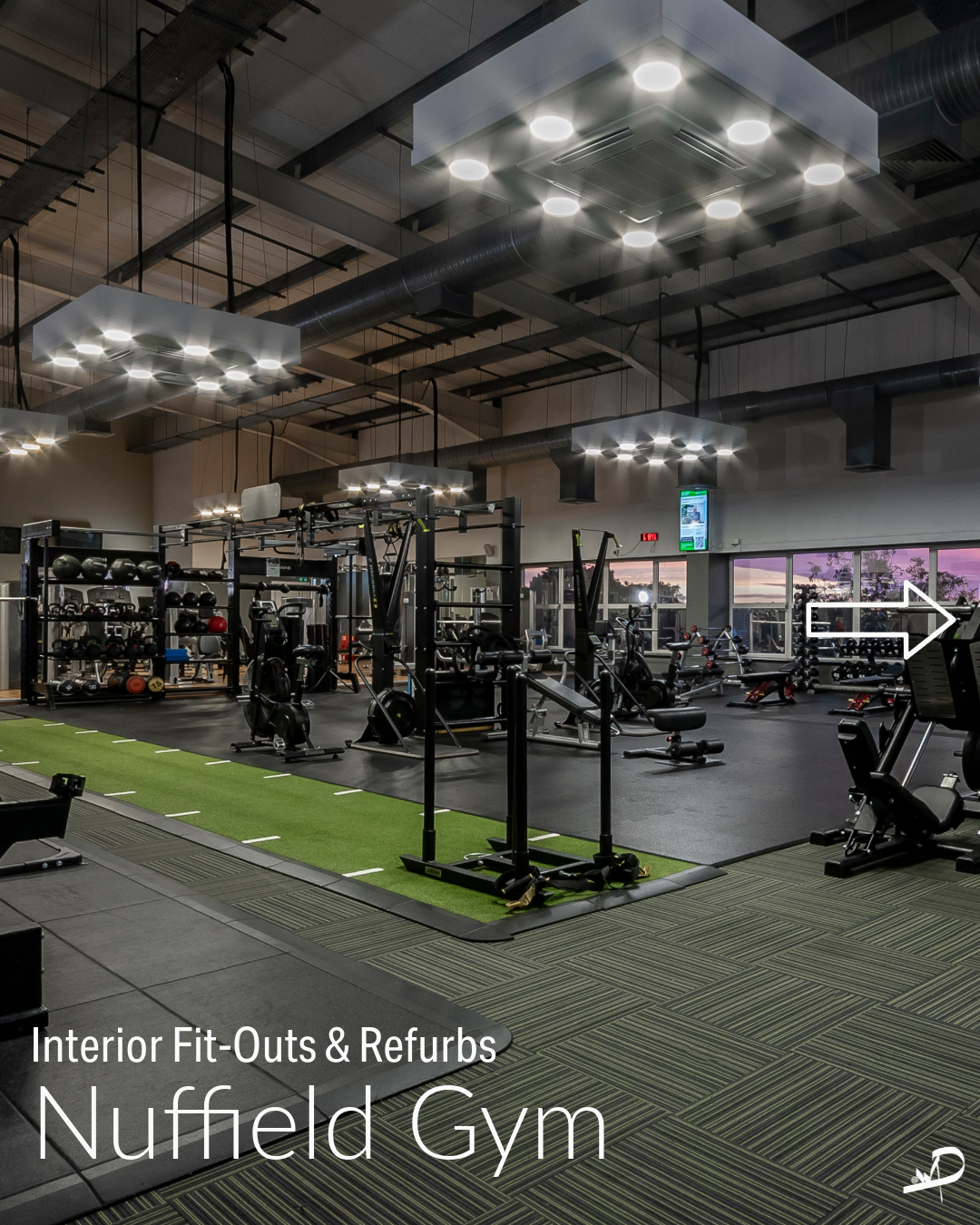 Nuffield gym: making a big, busy space work