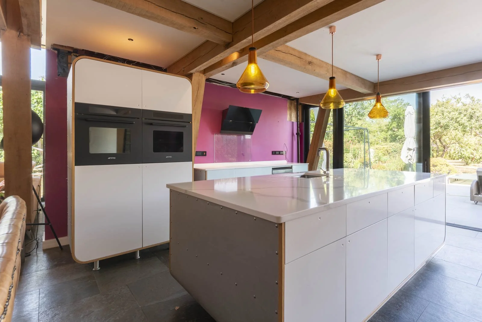Interior property photography of a bespoke modern kitchen installation
