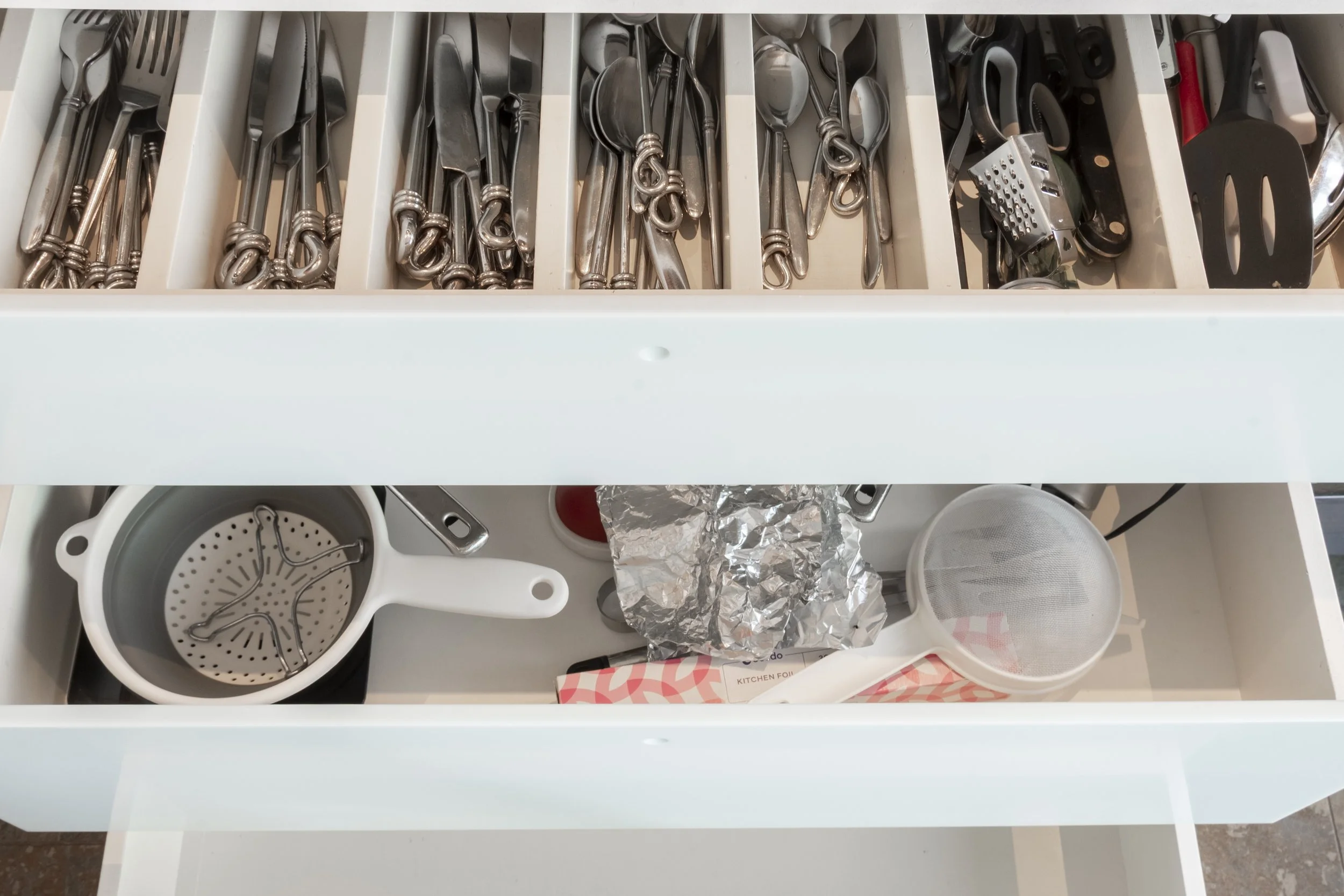 Interior property photography of a bespoke modern kitchen installation