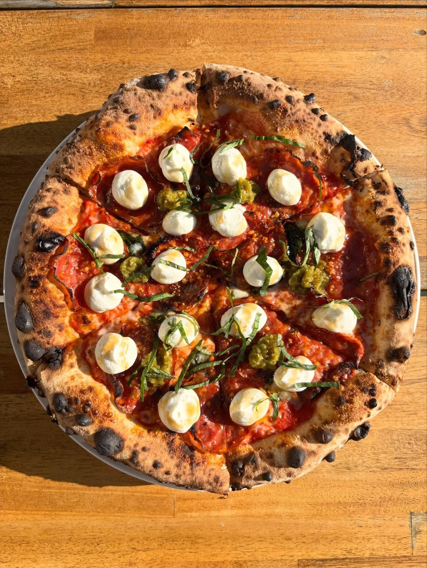 The sun is shining and that ricotta is looking nice as ever 😍☀️

Add whipped ricotta to any of our red sauce pizzas for an additional $2 to take it to the next level 🔥

Ft: Diavola Pizza with whipped ricotta 🤤