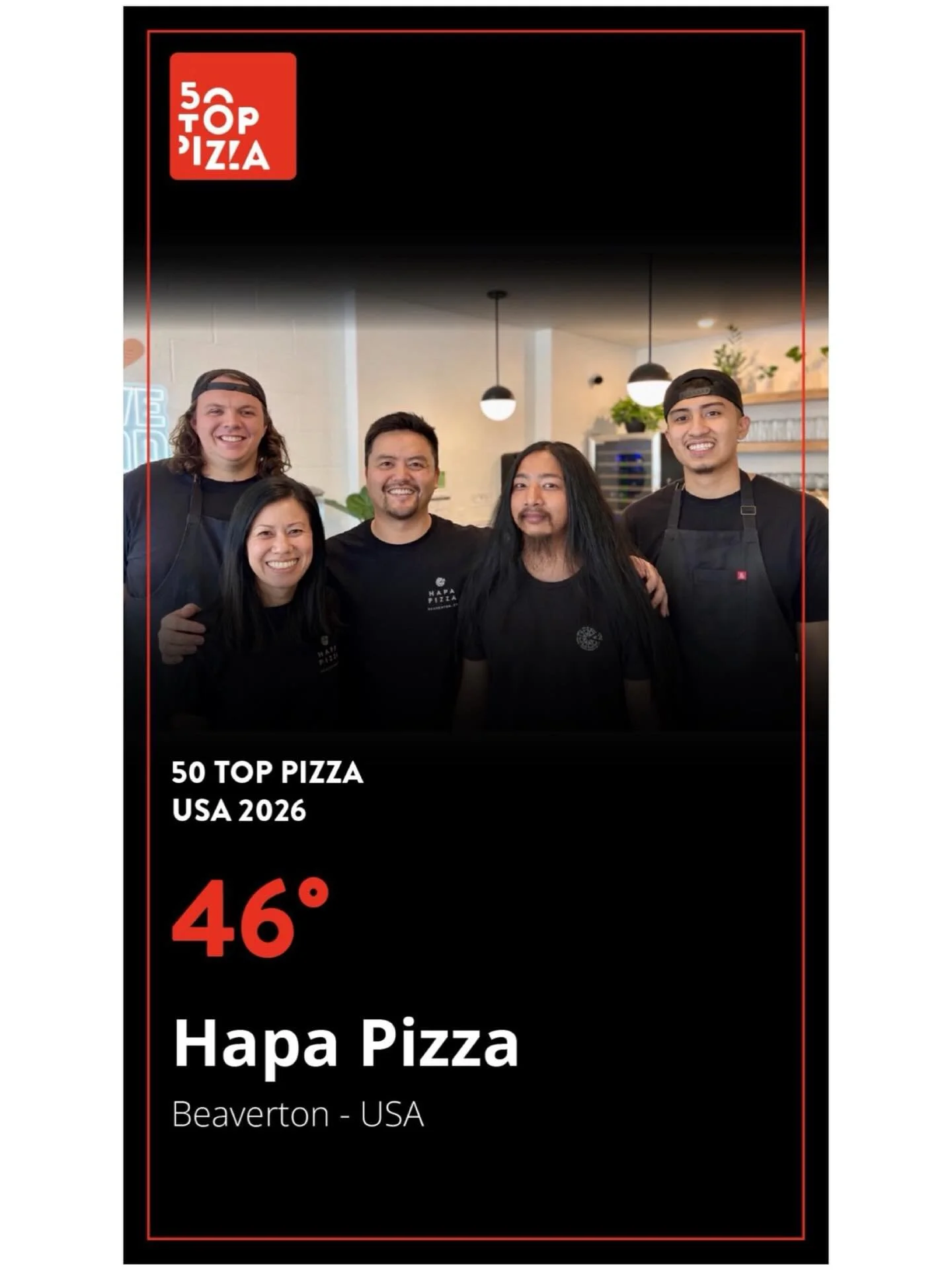 We are so incredibly honored and grateful to be part of @50toppizza again this year! 🍕❤️

We climbed one spot to #46 top pizza in the US &mdash; and honestly, we&rsquo;re just stoked to be included among so many amazing pizza makers across the count