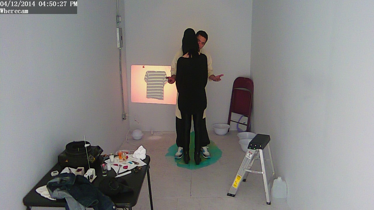  Brock Enright’s one-on-one performances were videotaped inside the Where Container space. 