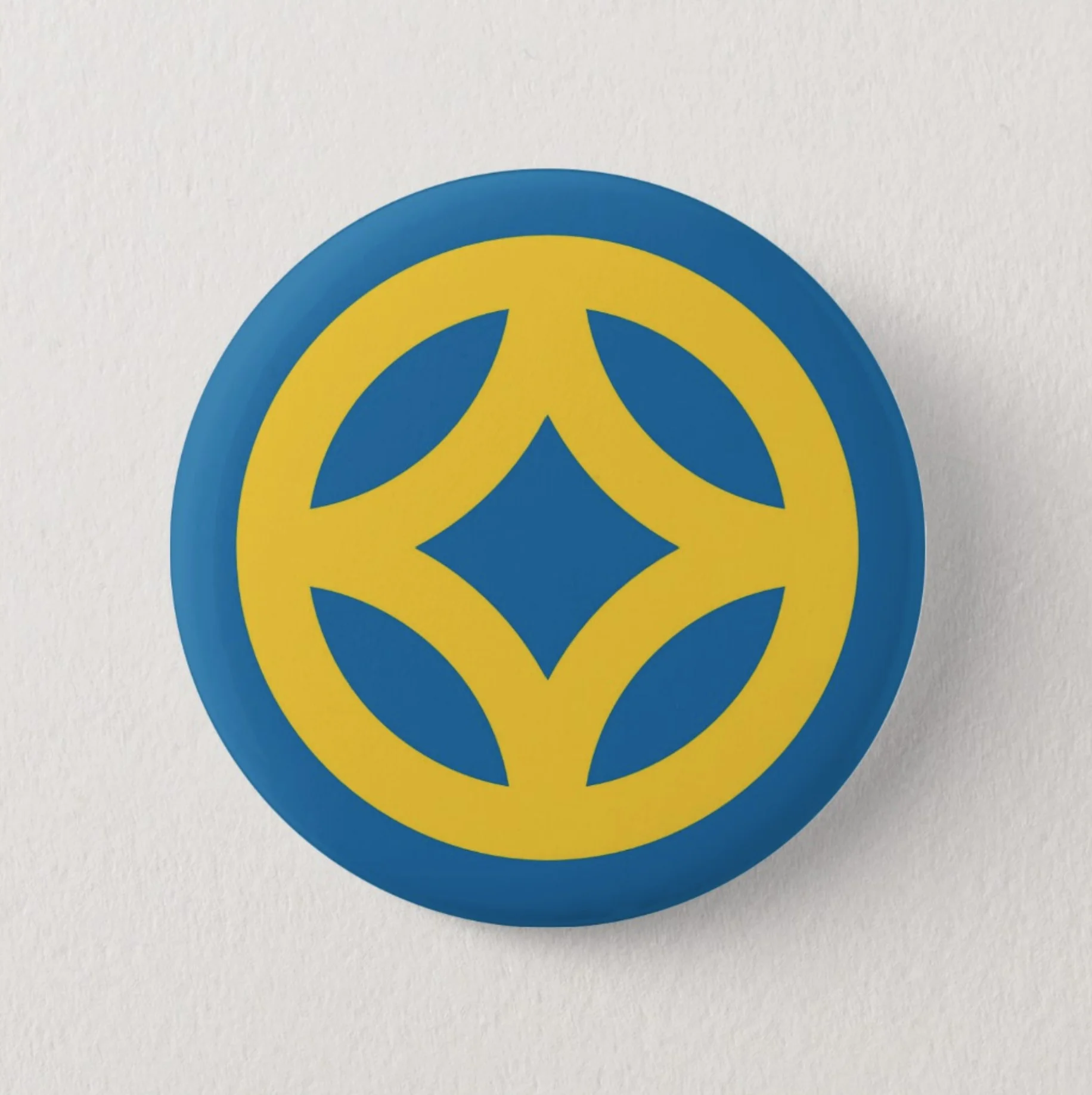 Example swag using a symbol derived from the flag design