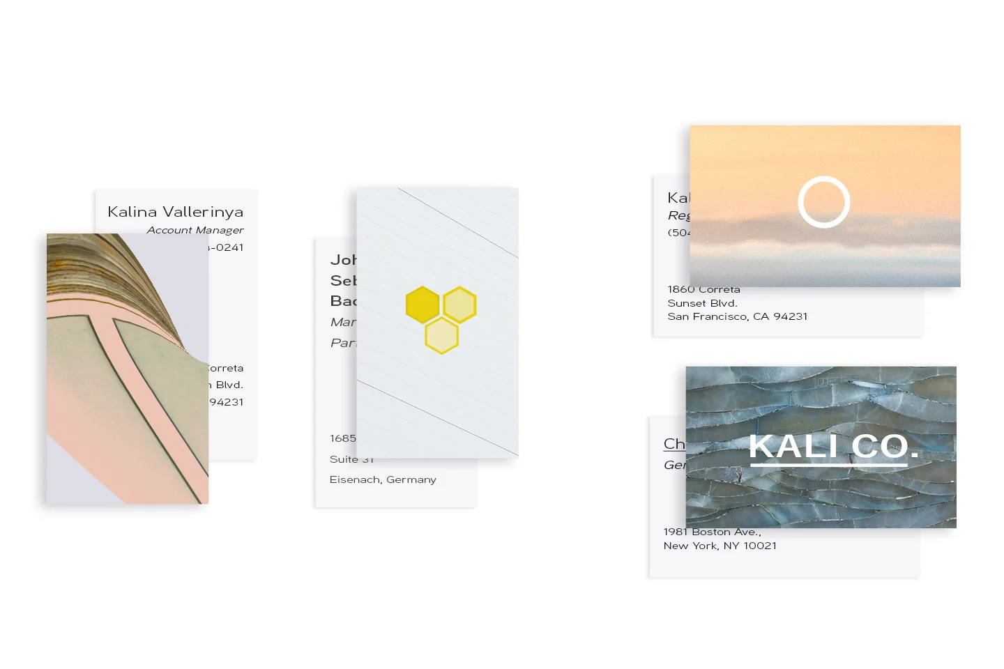 Business Card Samples