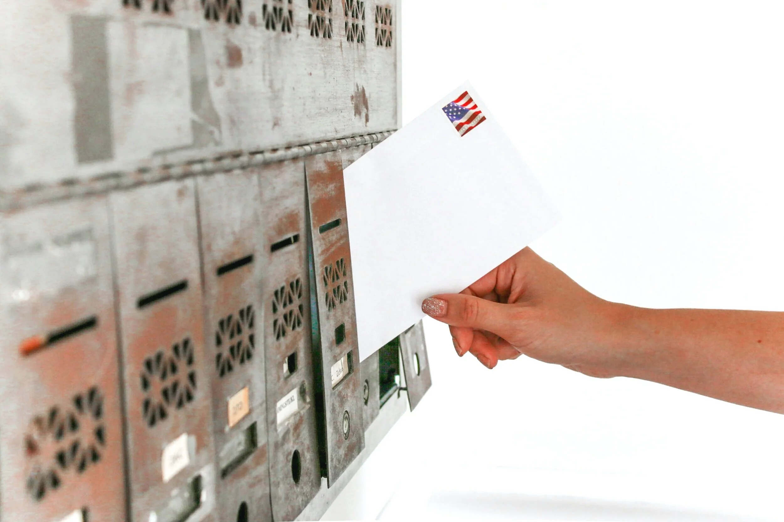 Mail being distibuted