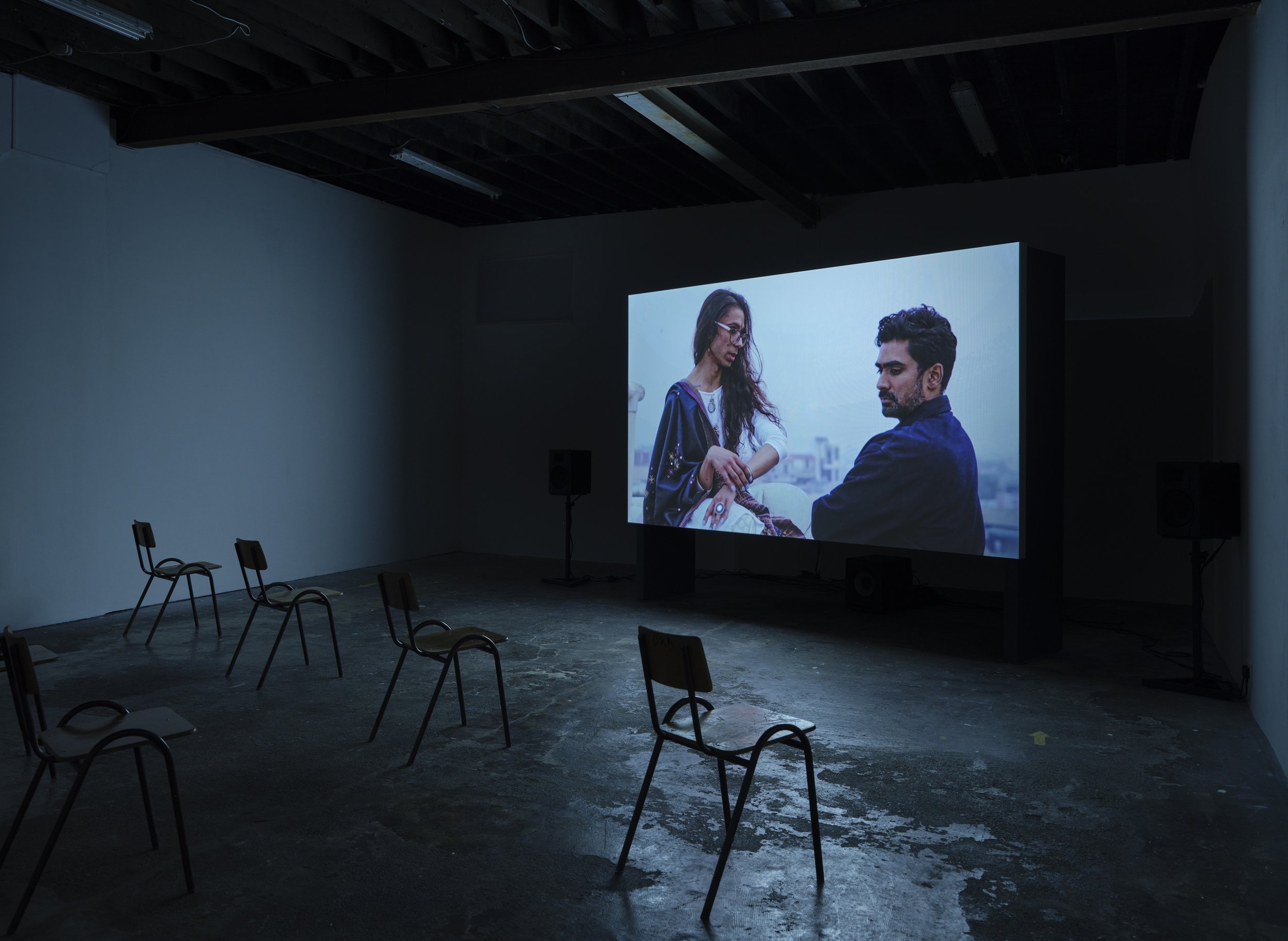  Vishal Jugdeo &amp; vqueeram,&nbsp;Does Your House Have Lions, 2021, HD video with sound, 48 minutes; photograph by Ros Kavanagh, courtesy of the artists. 