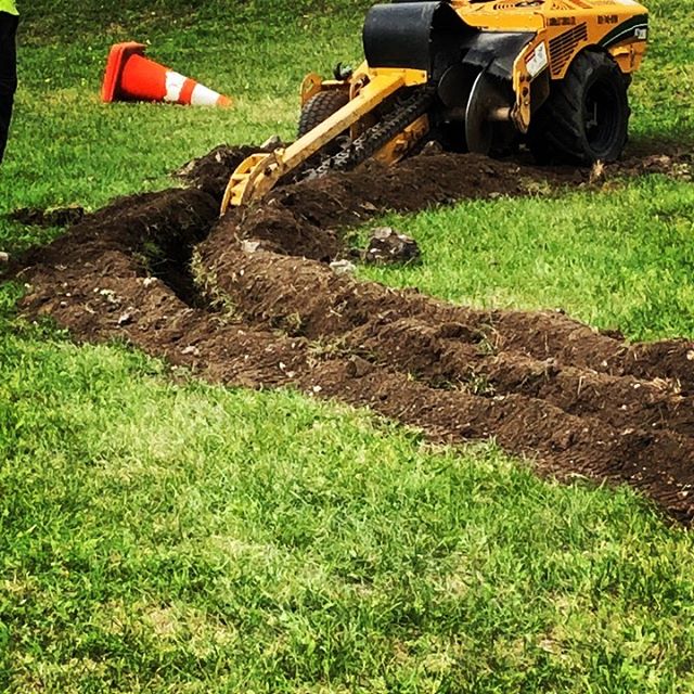 Install a new main line and wire on a 30 year old system. Digging out 3&rsquo; holes to locate line and pipe! Testing wire and are able to install a Hydrawise HCC controller and decoder system. #irrigation #ottawa #landscaping #hunterindustries #vand