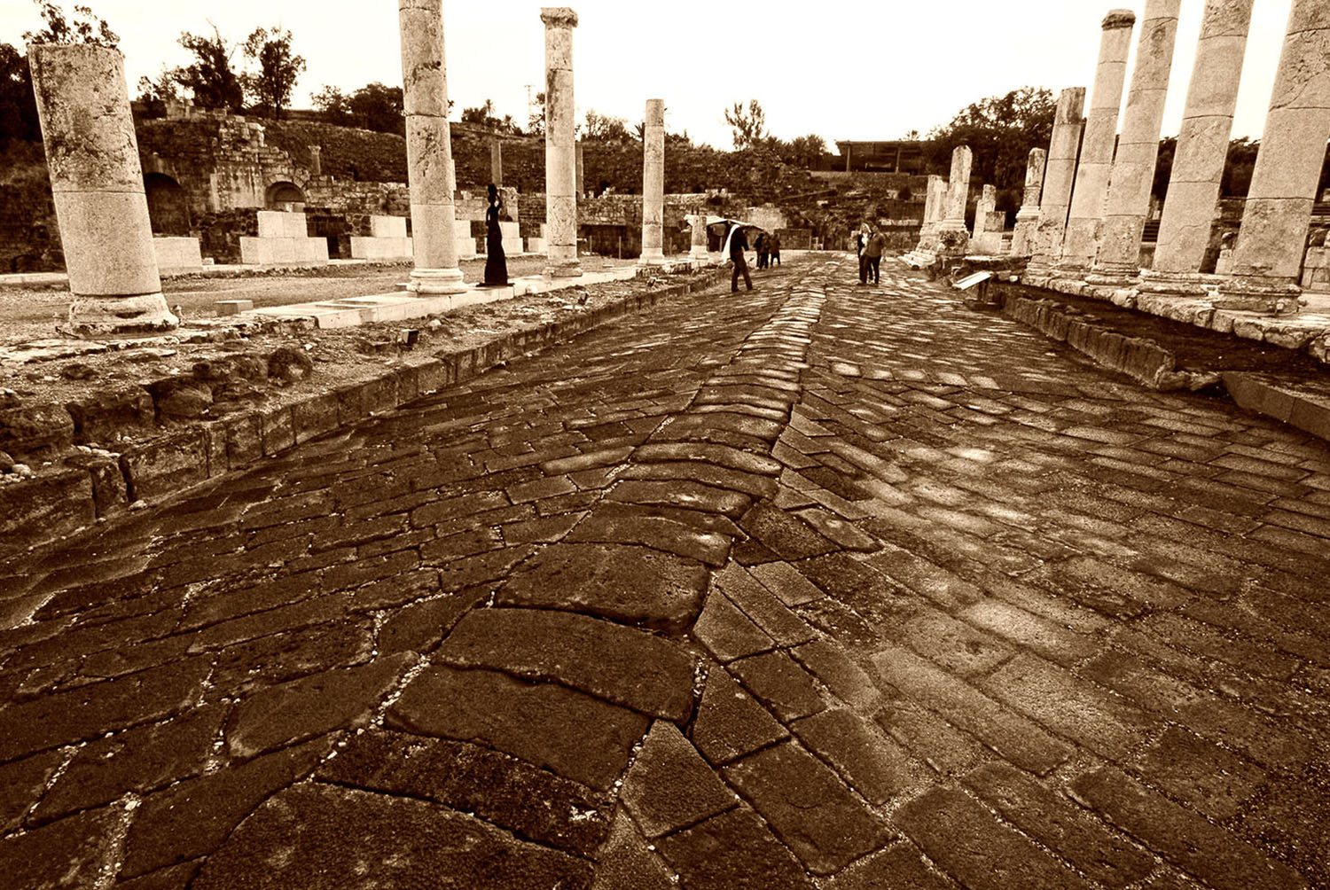Beit_Shean_Ancient_Roman_Ruins_Pillars_Stonework_Israel_Sepia.jpg