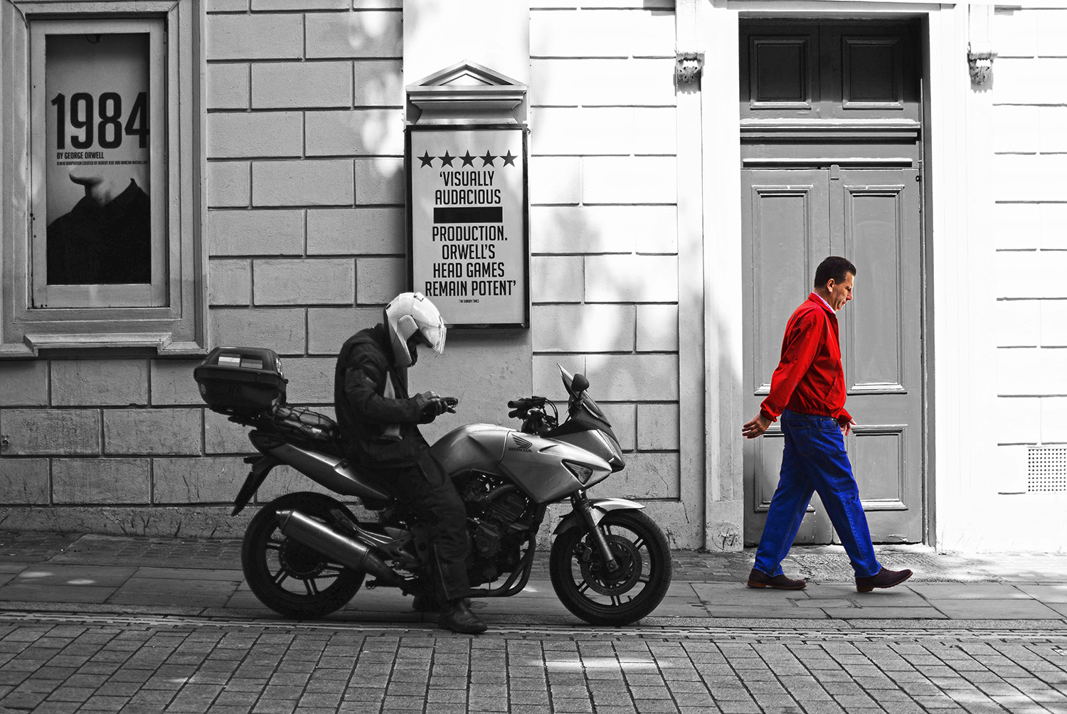 Motorcycle_Rider_Pedestrian_1984_Orwell_Theater_London_England.jpg