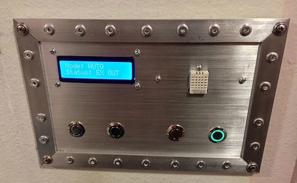 As if I planed it, the panel was just the right size for the corner screws to go into the studs.