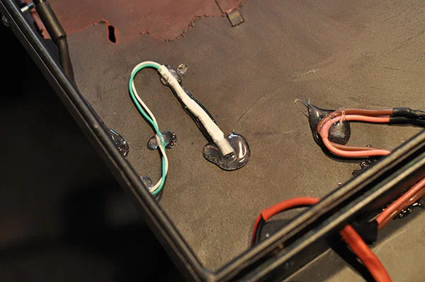 Phototransistor mounted to the numbers.