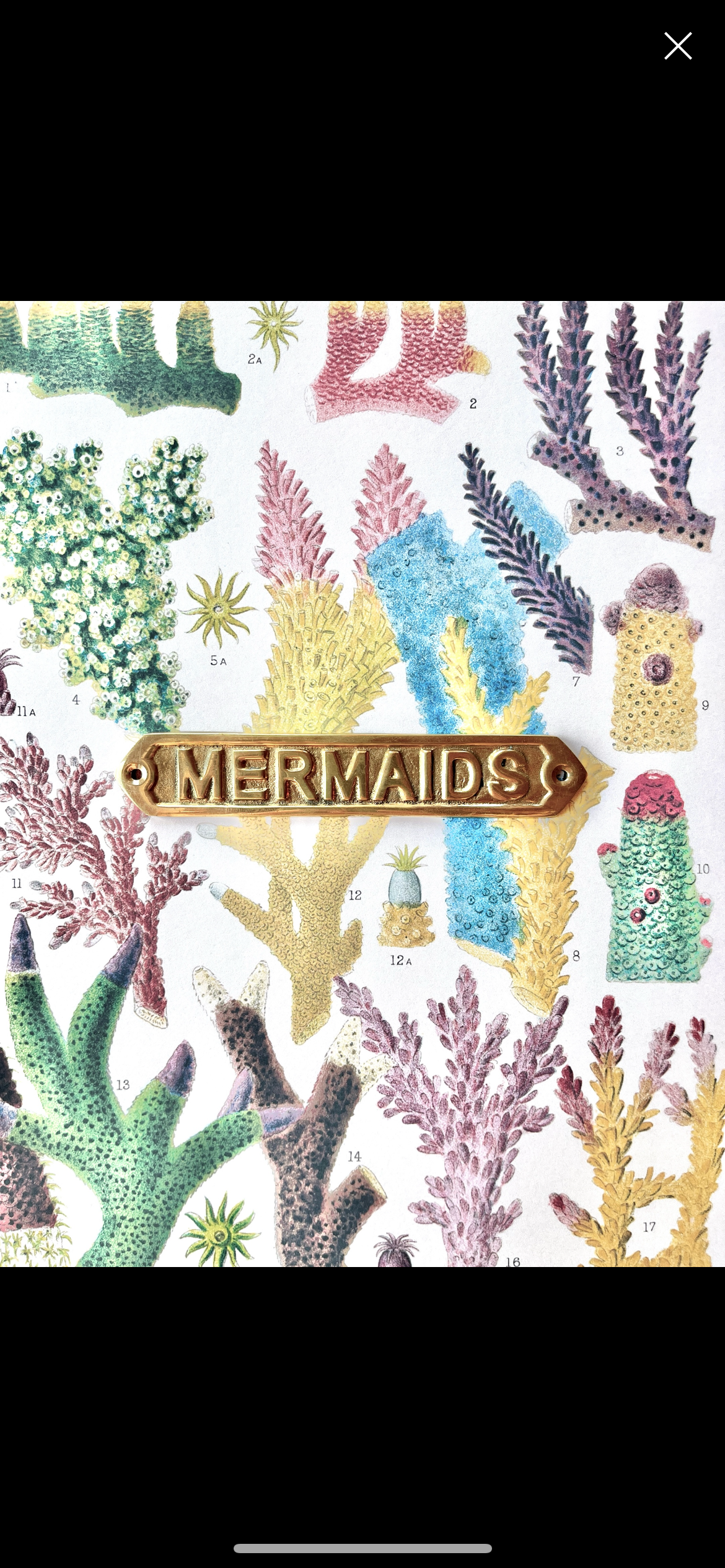 Brass Mermaids Plaque