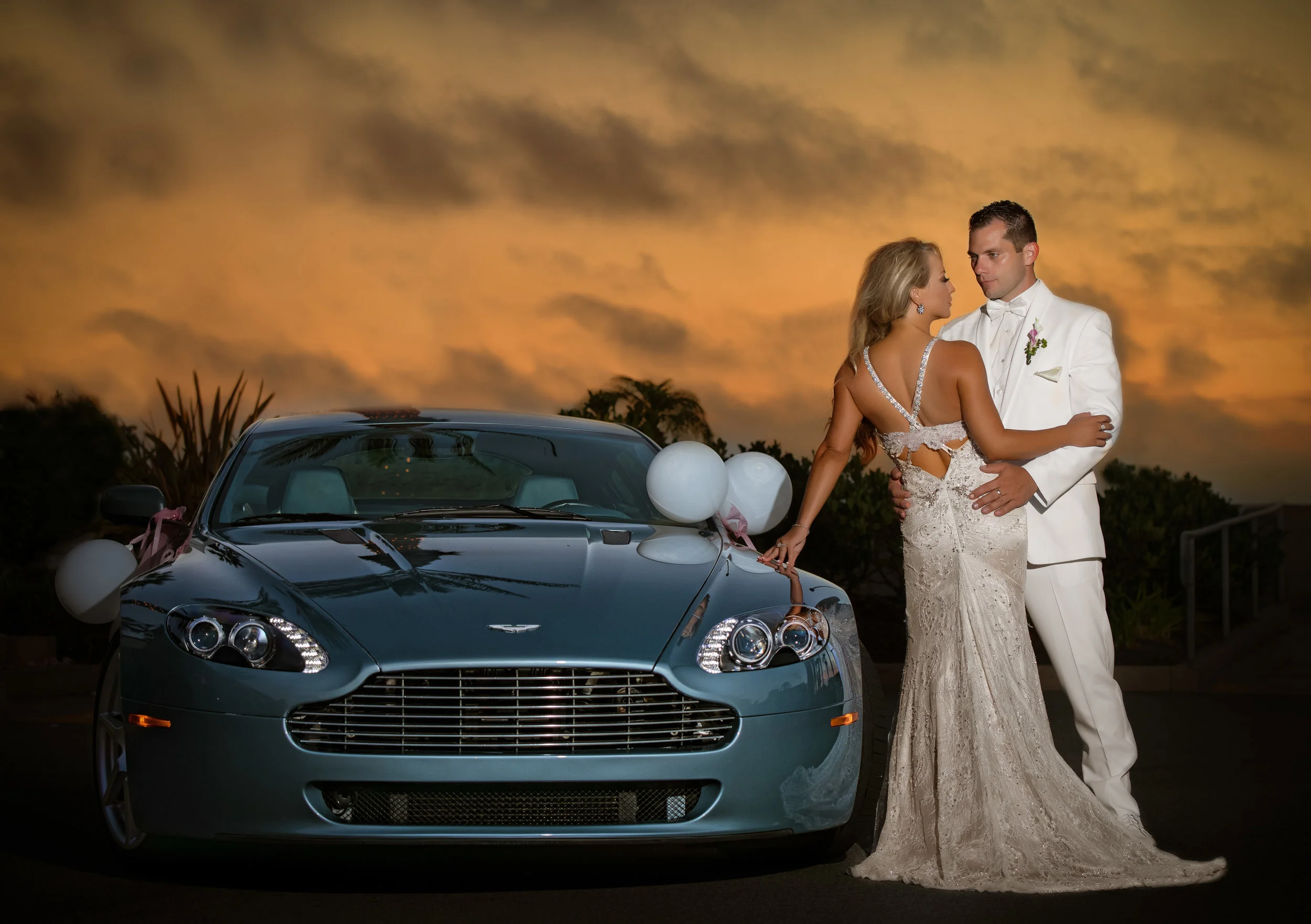 Beach Wedding Portofino Redondo Beach Aston Martin