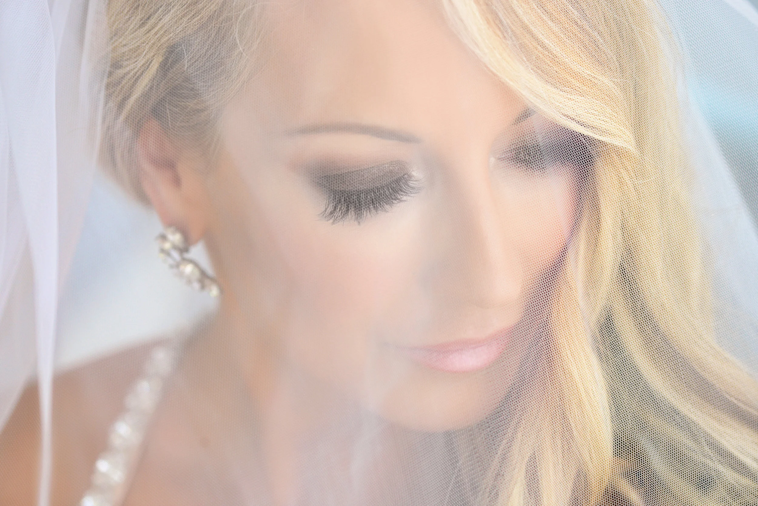 Bride Closeup At Portofino Hotel In Redondo Beach