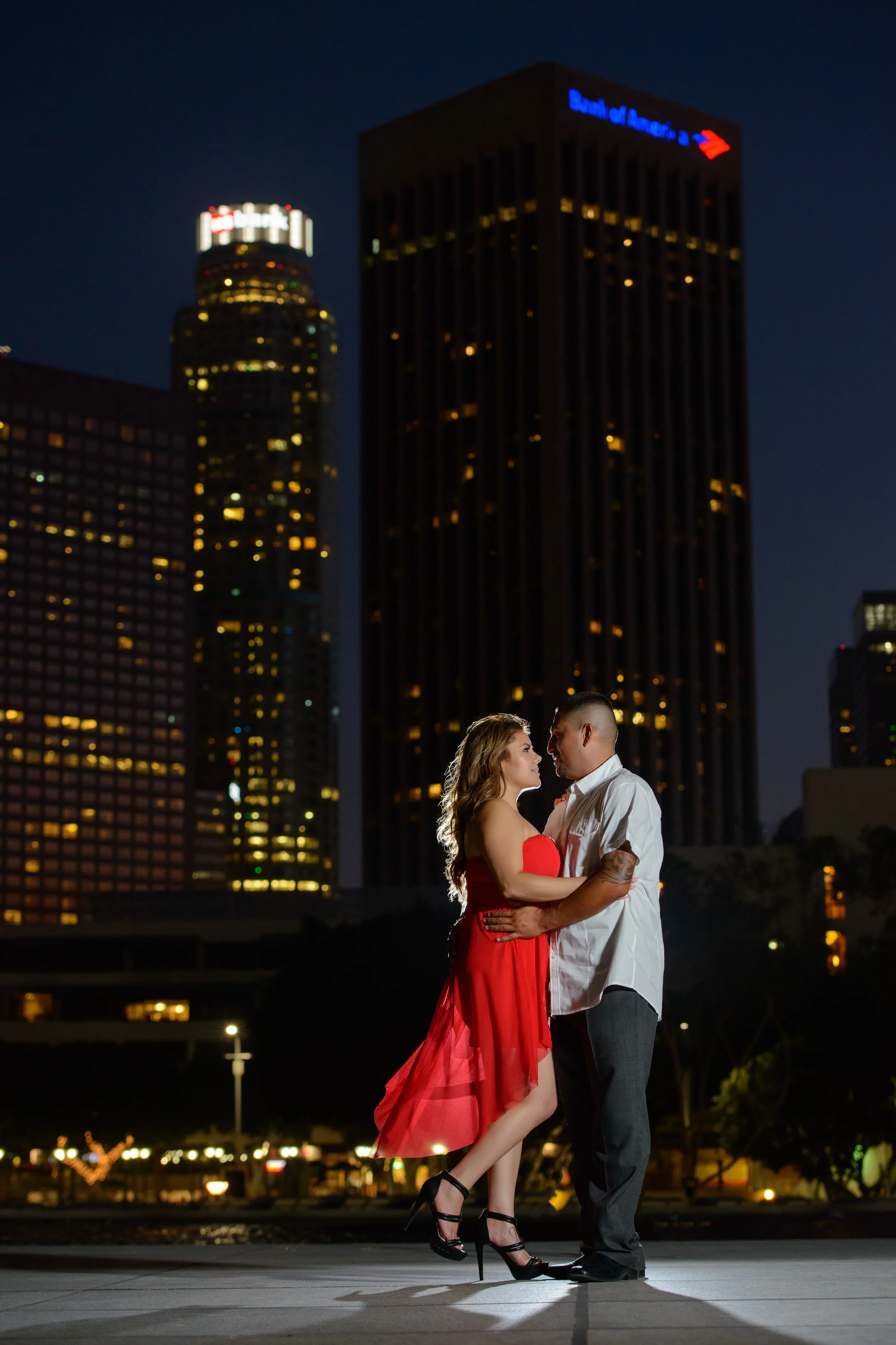 Night Engagement at DWP in Downtown Los Angeles DTLA