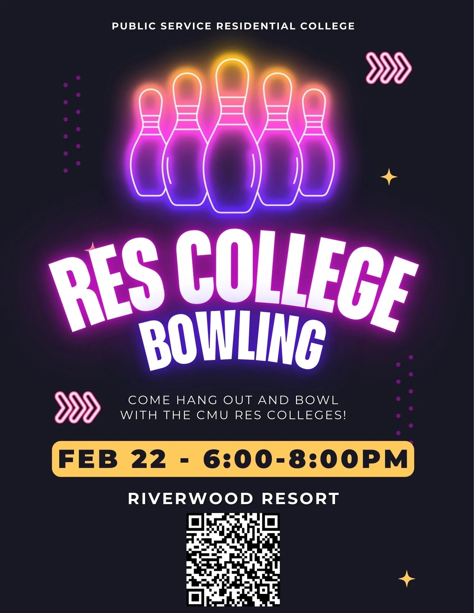 Bowling Together: Res College Bowling Hosted by PSRC