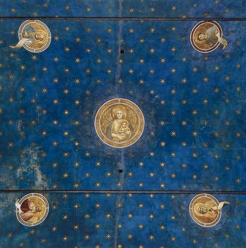 Seeing images of Giotto&rsquo;s incredible frescoes at the Cappella degli Scrovegni (1303-1305) always make me think of the history of #lapislazuli &hellip; and of Afghanistan, the precious color&rsquo;s original locality, a country (and its people!)