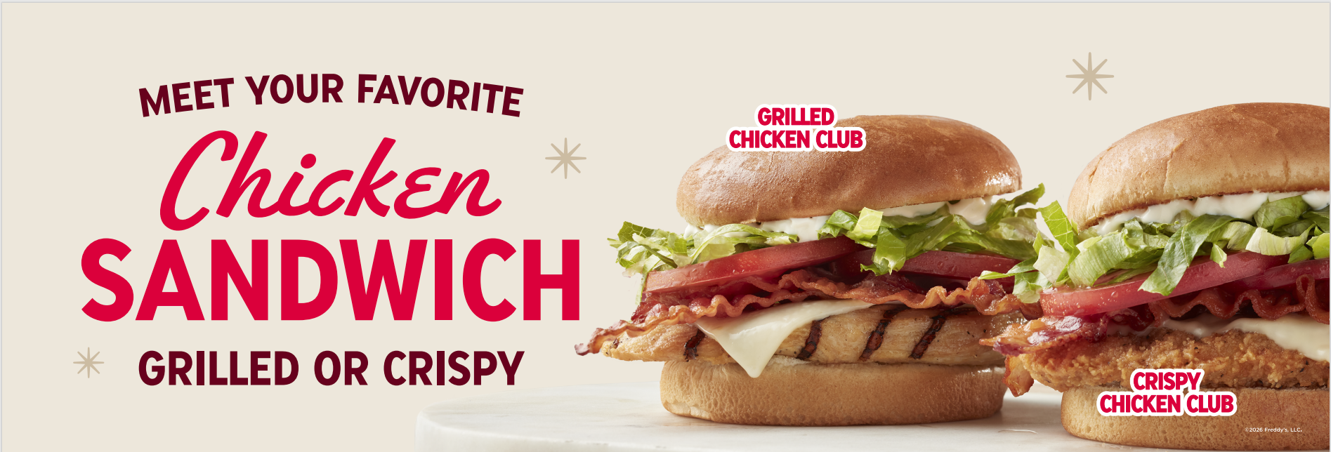 FREDDY'S MENU HEADER