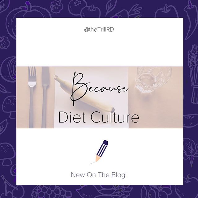 New blog post not up due to technical difficulties but I still wanted to share what will be up when Squarespace allows the amateur web developer in me to be great. ⁣
.⁣
.⁣
Because Diet Culture. It&rsquo;s the first post of a three-part blog series on