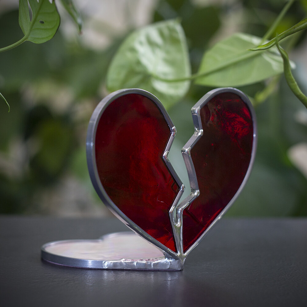 A Glass Fantasy — Heart Breaker Votive Candle Holder
