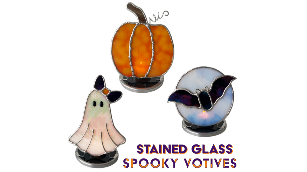 Stained Glass Spooky Votives