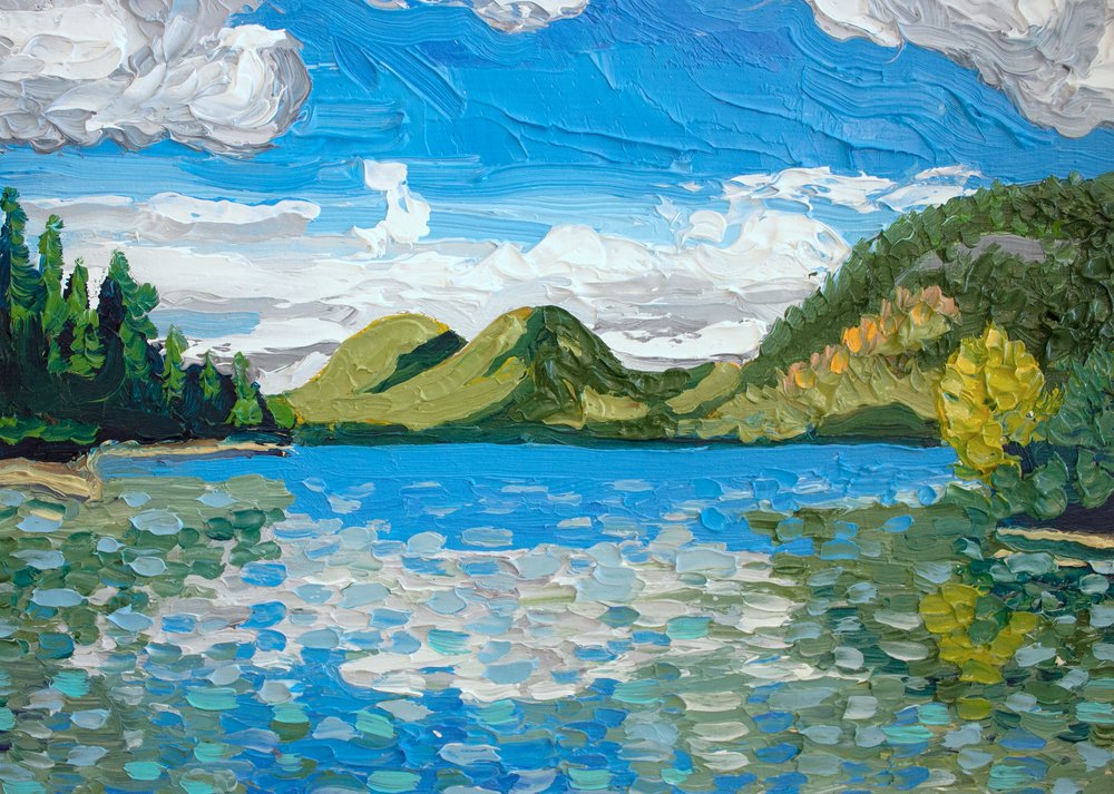 Jordan Pond, Acadia National Park (5 x 7 inches)